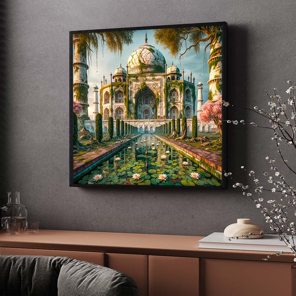 5D Diamond Painting – Tempel der Vergessenen Blüte, Unique-Diamond