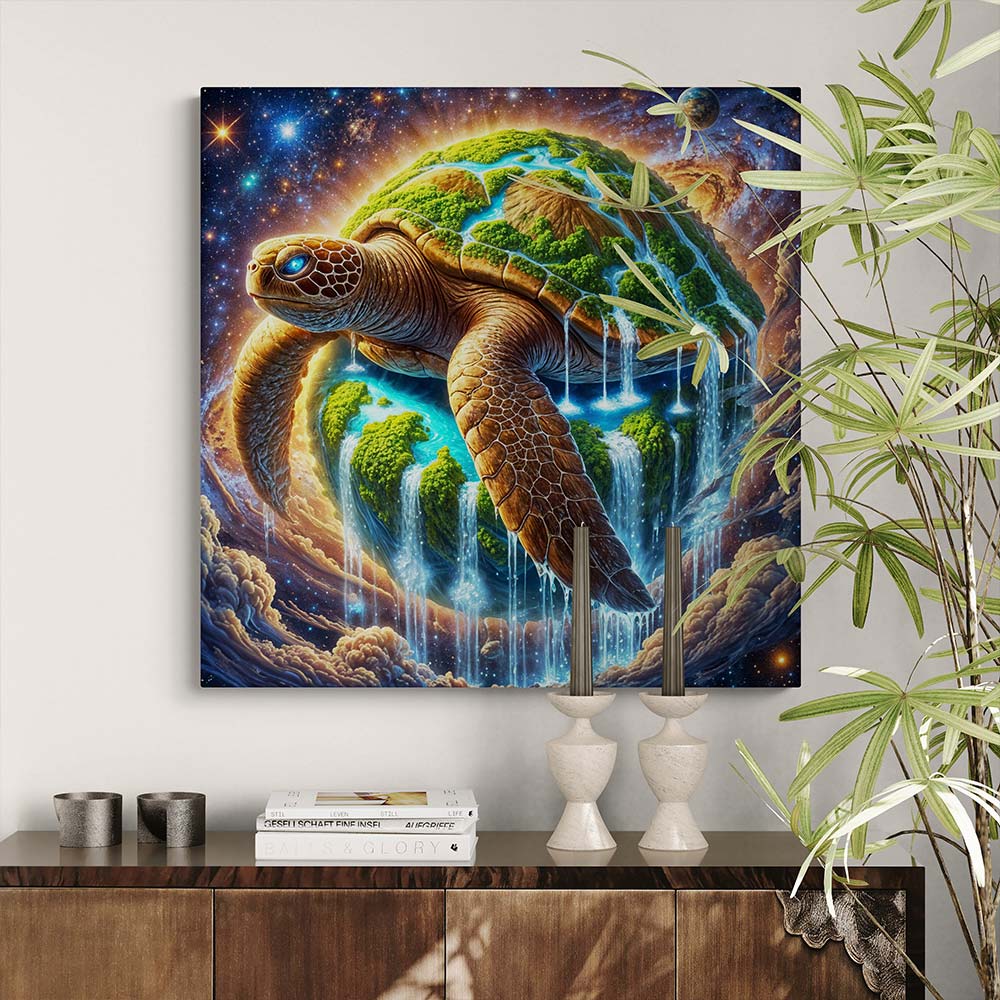 5D Diamond Painting – Wasserfallinsel der Träume, Unique-Diamond