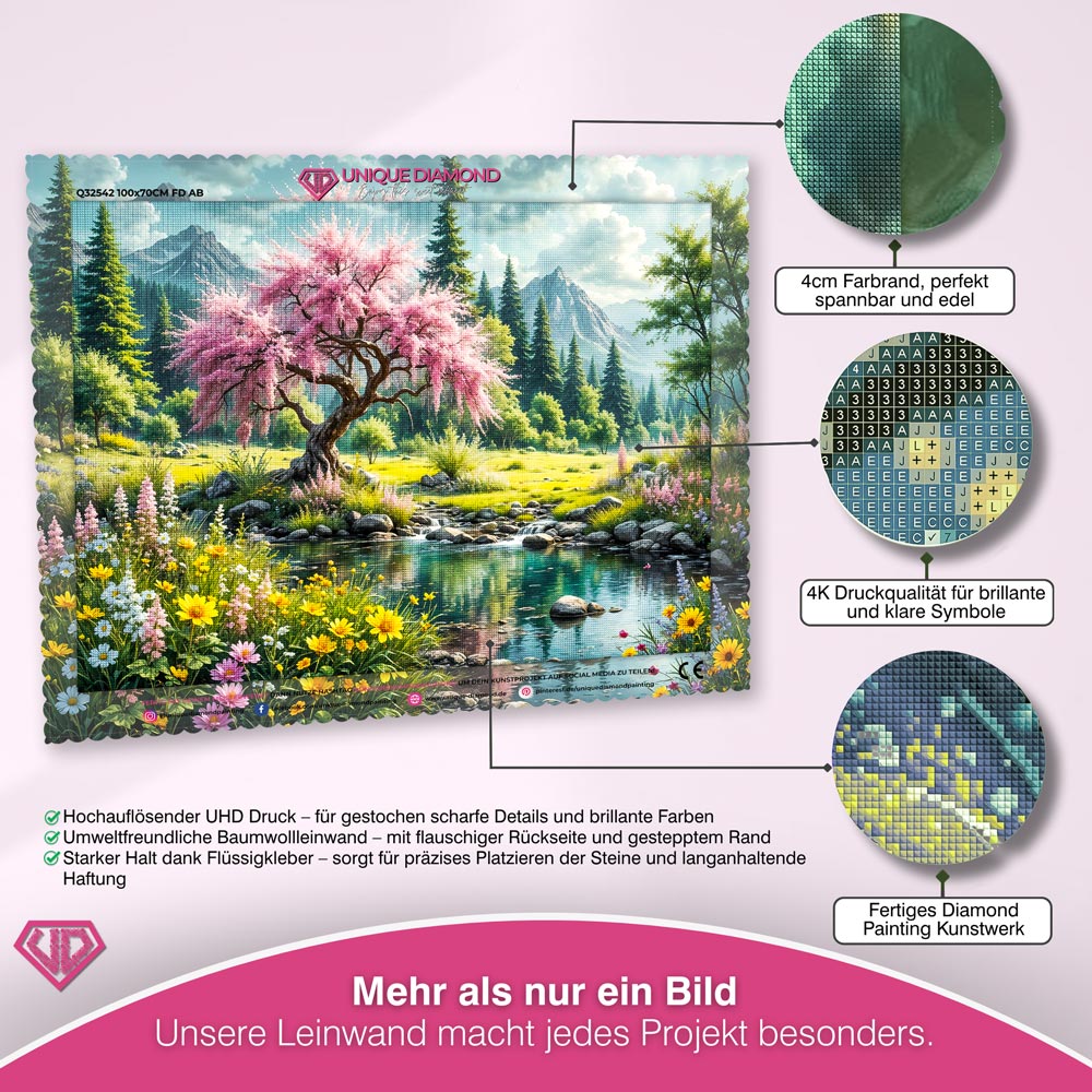 5D Diamond Painting – Whispering Blossom Unique-Diamond