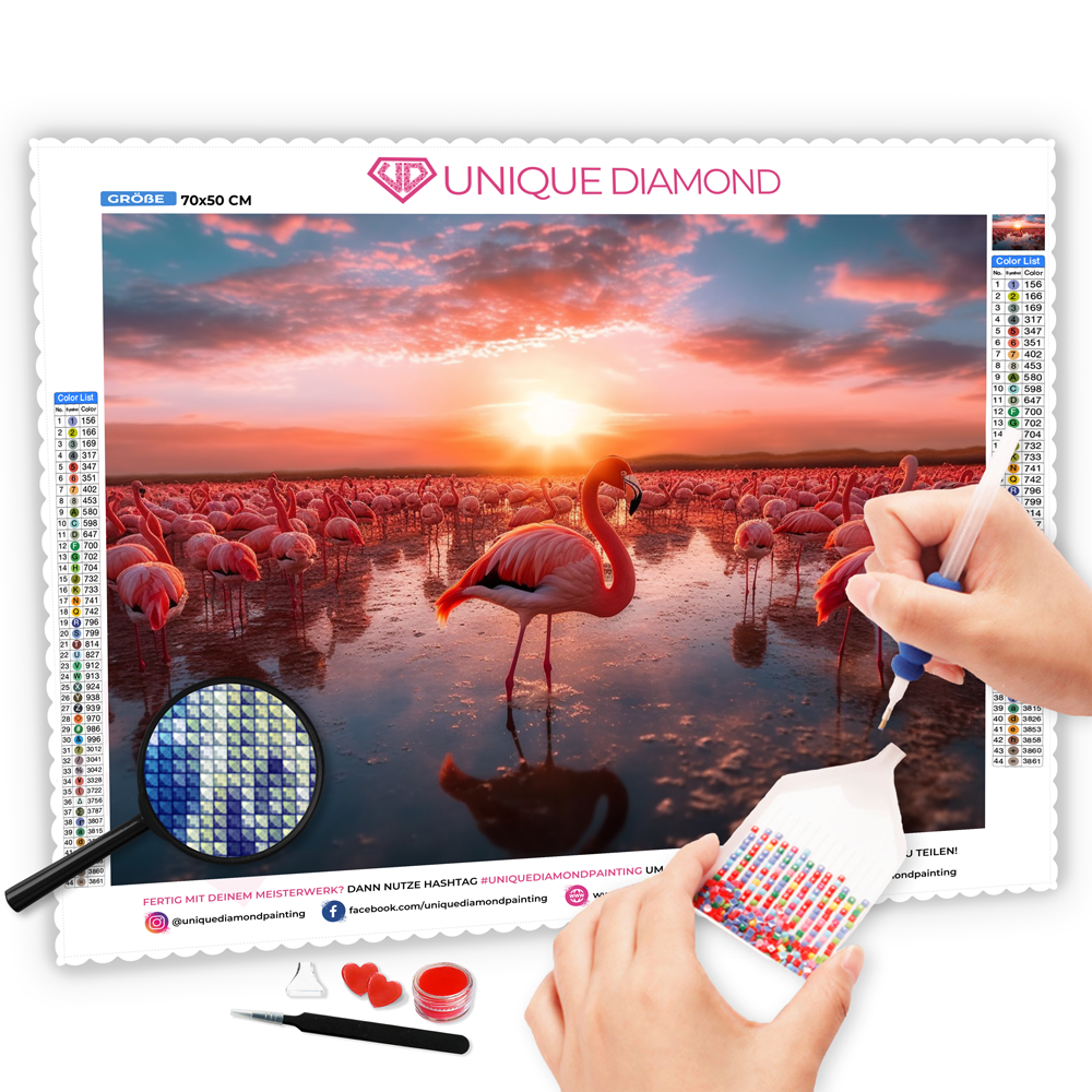 Flamingo 5d Diy Diamond Painting Diamant Malerei Set MJ9654 main image 1