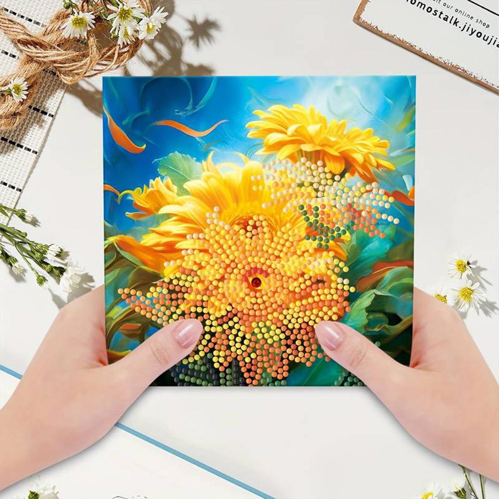 3dRose Grußkarten-Set 'Lavendelblumen' - 12 Stück Inkl. Weiße Umschläge, 14x5,5 Cm, Blanko-Innenseite