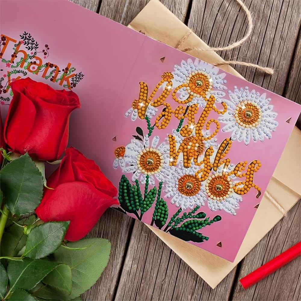3dRose Grußkarten-Set 'Lavendelblumen' - 12 Stück Inkl. Weiße Umschläge, 14x5,5 Cm, Blanko-Innenseite