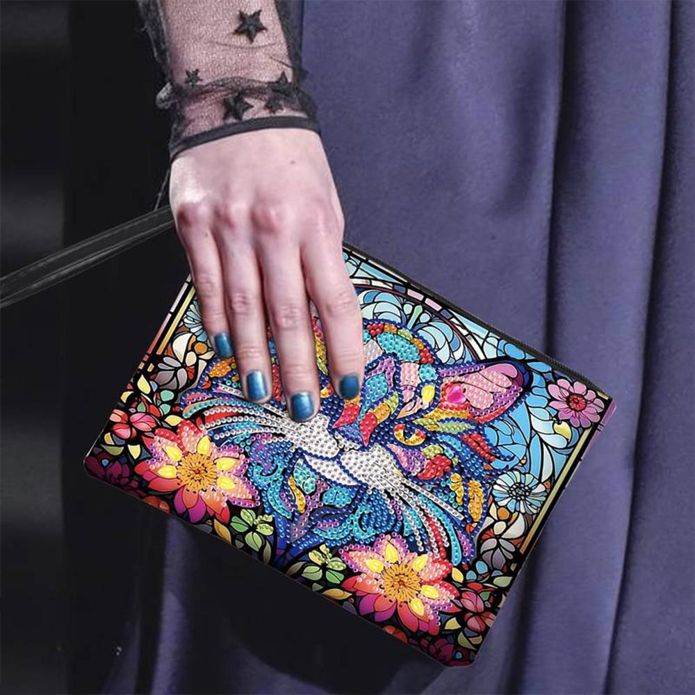 Diamond Painting Handgelenktasche Katze, Unique-Diamond