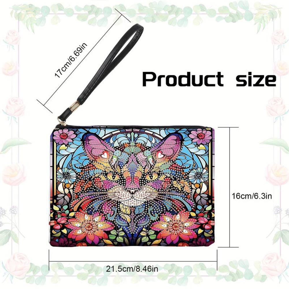 Diamond Painting Handgelenktasche Katze, Unique-Diamond