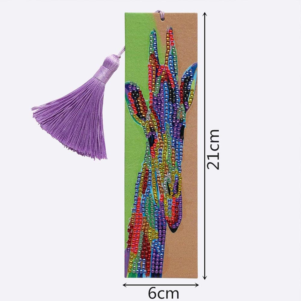 Diamond Painting Lesezeichen Giraffe