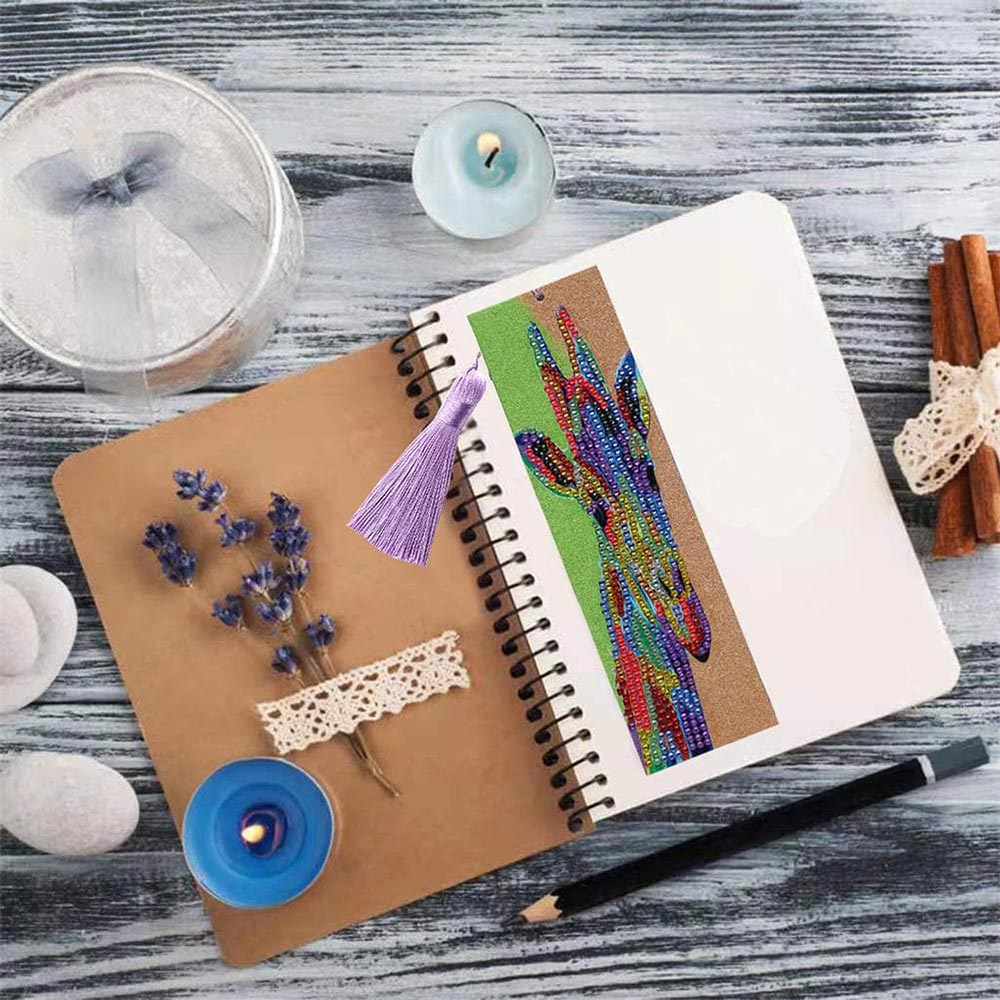 Diamond Painting Lesezeichen Giraffe