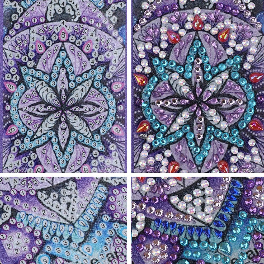 Diamond Painting Lesezeichen Mandala, Unique-Diamond