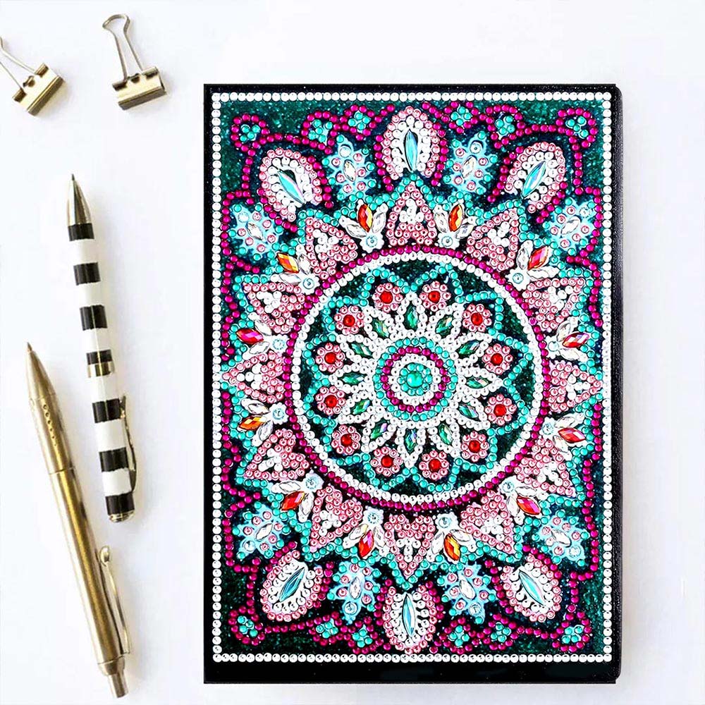 Diamond Painting Notizbuch Mandala, Unique-Diamond