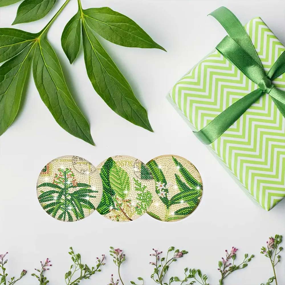 Diamond Painting Untersetzer – Botanische Eleganz, Unique-Diamond