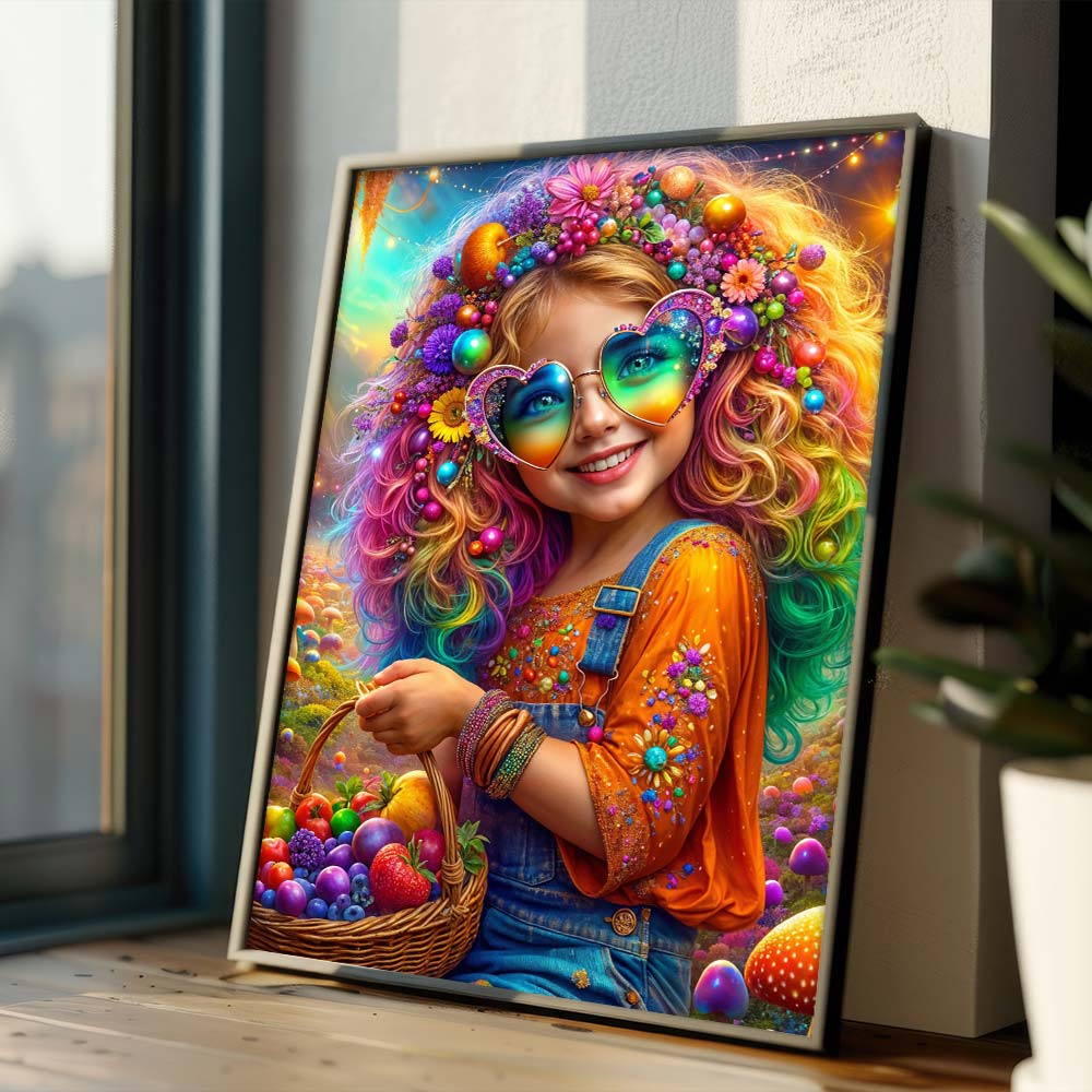 Diamond Painting – Fruchtzauber im Regenbogenwald Unique-Diamond