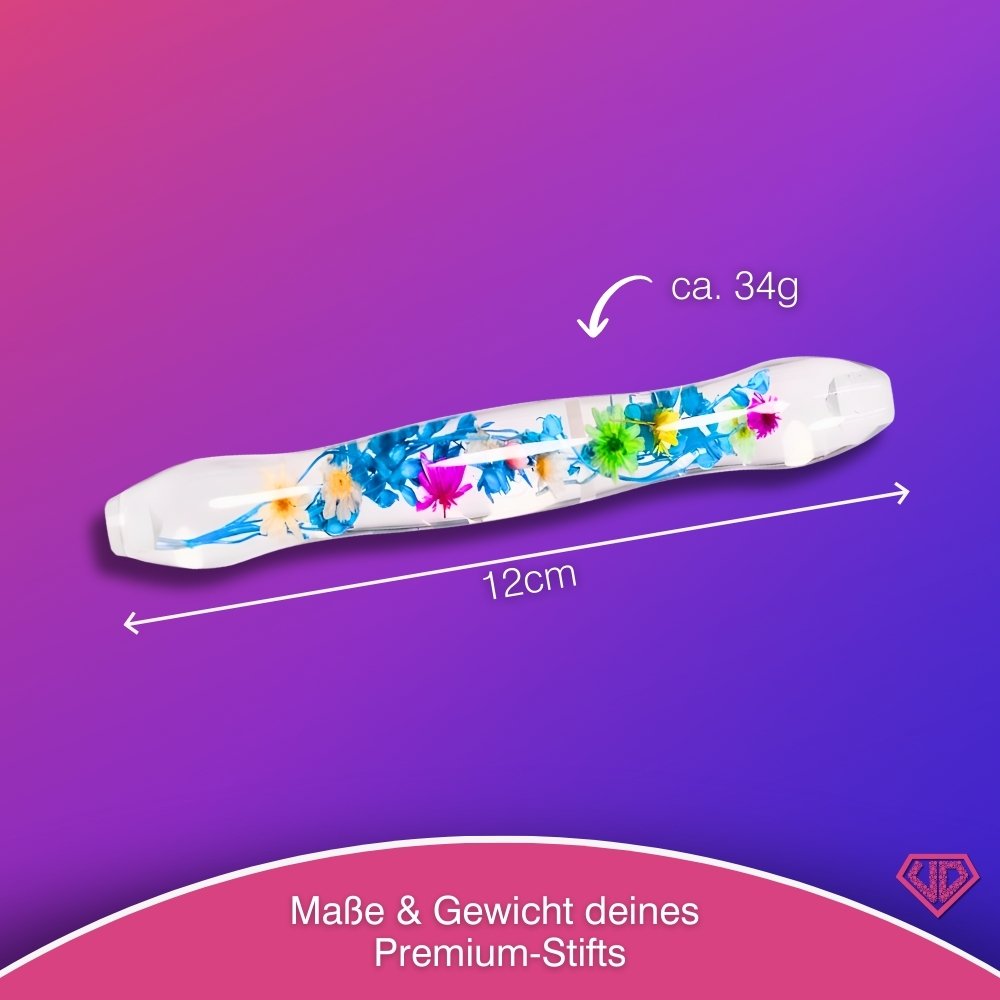 Diamond Painting Ergonomischer Premium-Stift – Blue Blossom Unique-Diamond
