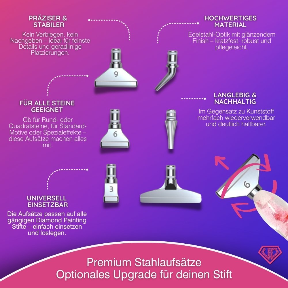 Diamond Painting Ergonomischer Premium-Stift – Sakura Blush Unique-Diamond