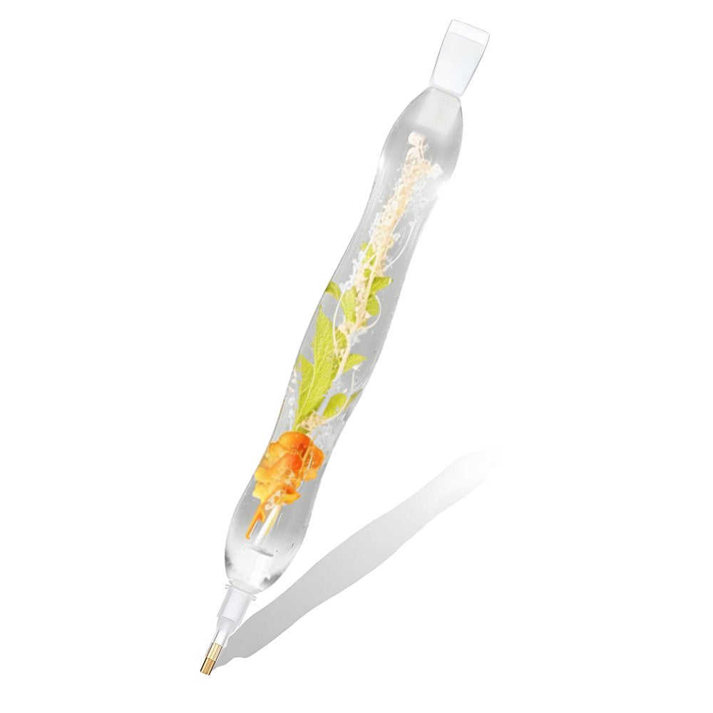 Diamond Painting Ergonomischer Premium-Stift – Golden Herb Bloom, Unique-Diamond