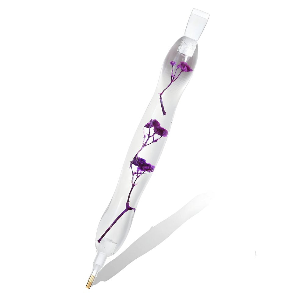 Diamond Painting Ergonomischer Premium-Stift – Violet Blossom Unique-Diamond