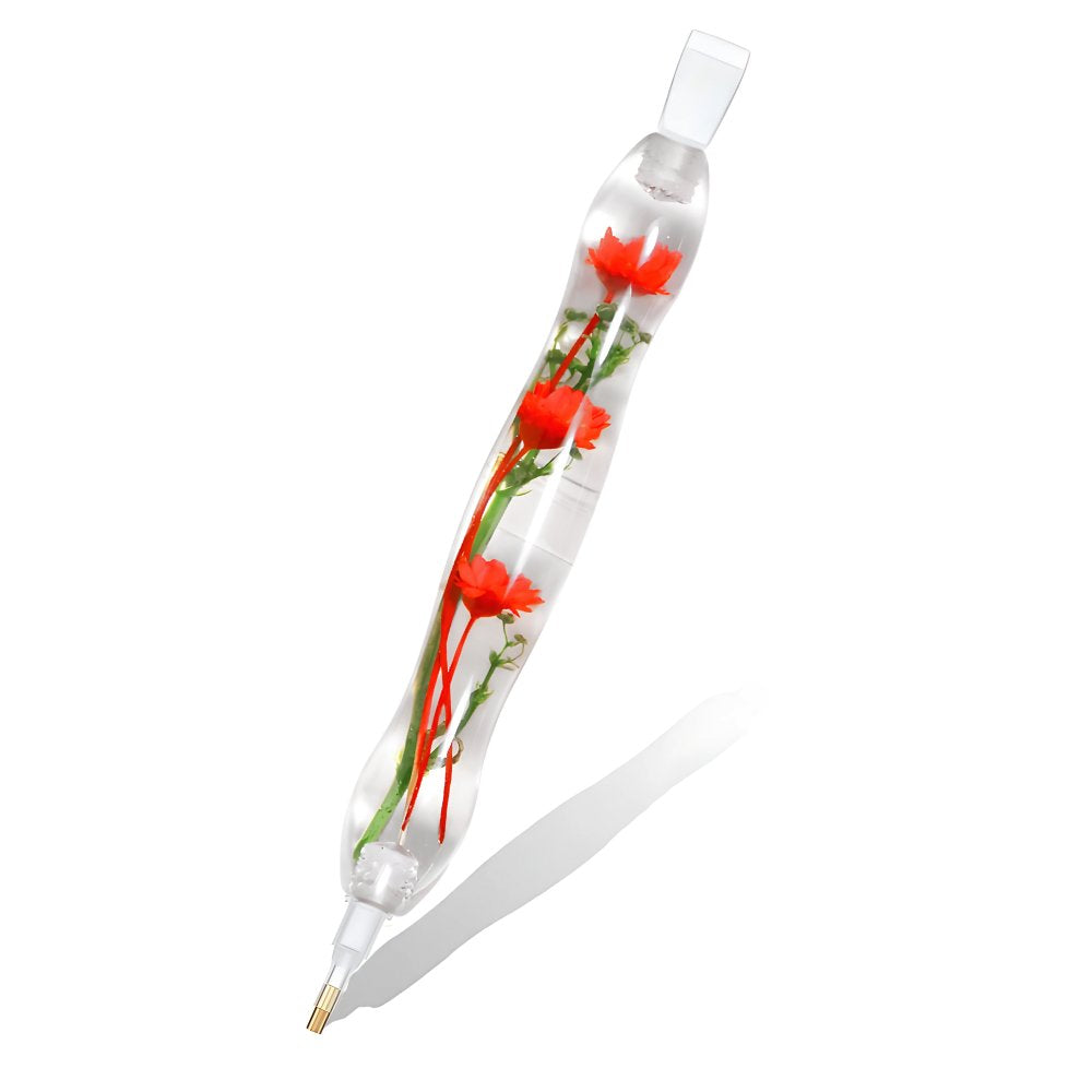 Diamond Painting Ergonomischer Premium-Stift – Scarlet Bloom Unique-Diamond
