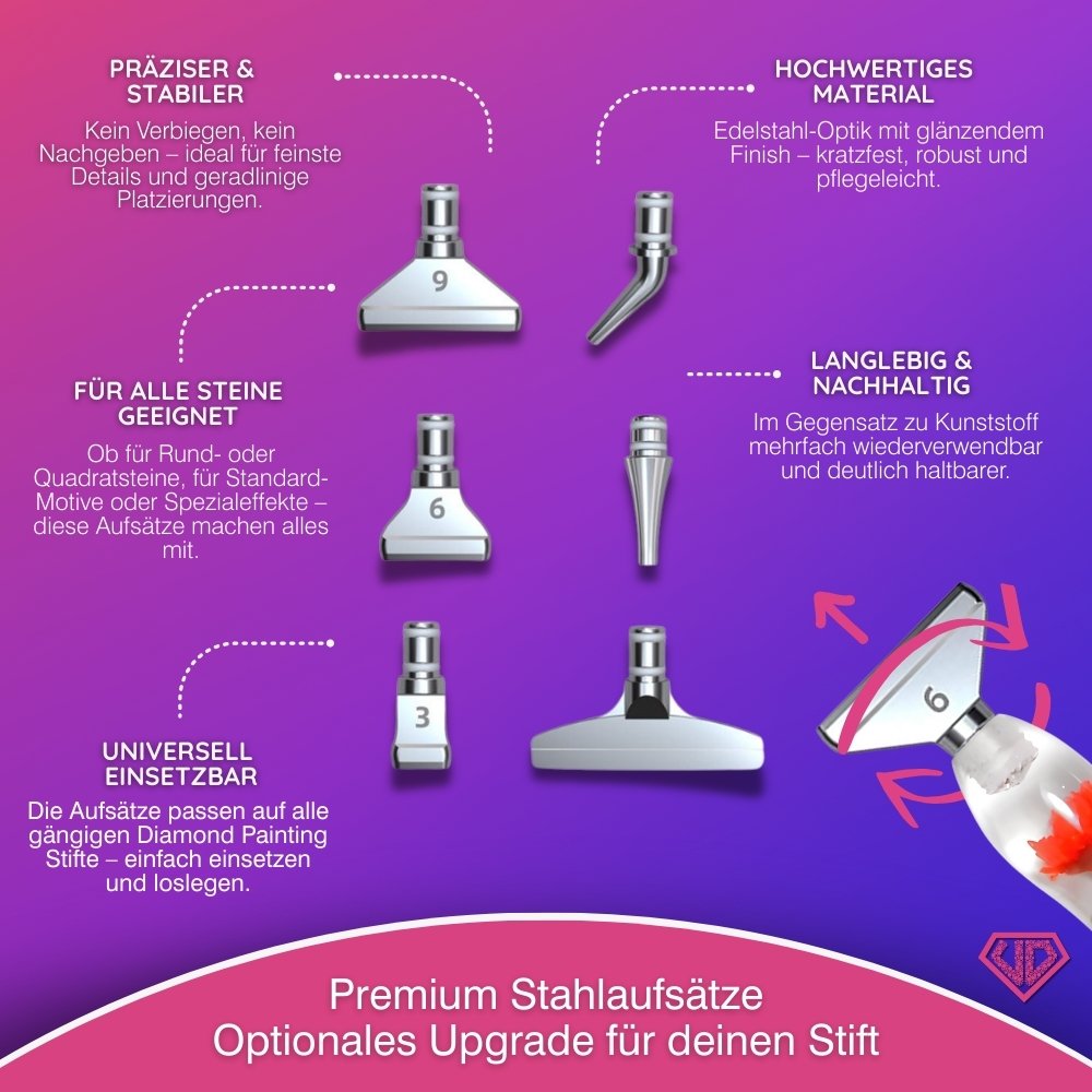 Diamond Painting Ergonomischer Premium-Stift – Scarlet Bloom Unique-Diamond