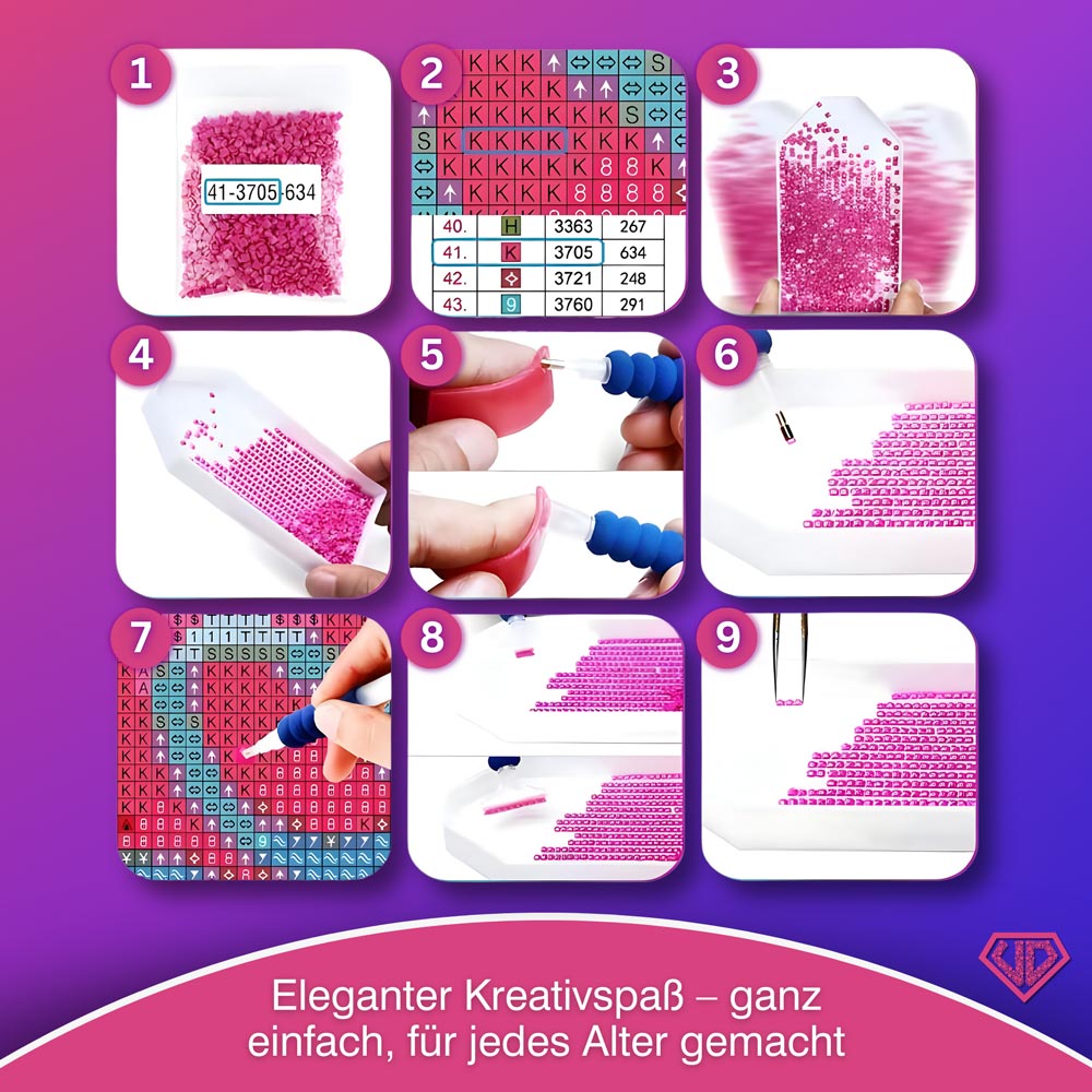 5D Diamond Painting – Abendgold über dem Gipfelpfad Unique-Diamond