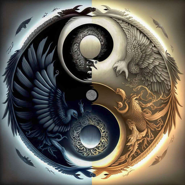 5D Diamond Painting Yin und Yang, Unique-Diamond