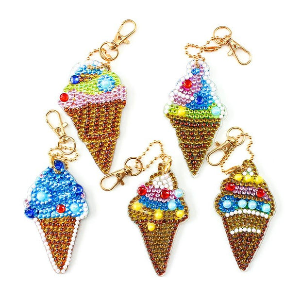 5D Diamond Painting Schlüsselanhänger Eis - Unique-Diamond