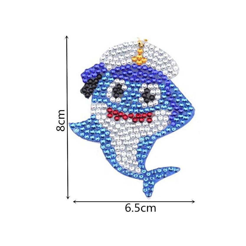 5D Diamond Painting Schlüsselanhänger Unterwassertiere 5 Stück - Unique-Diamond