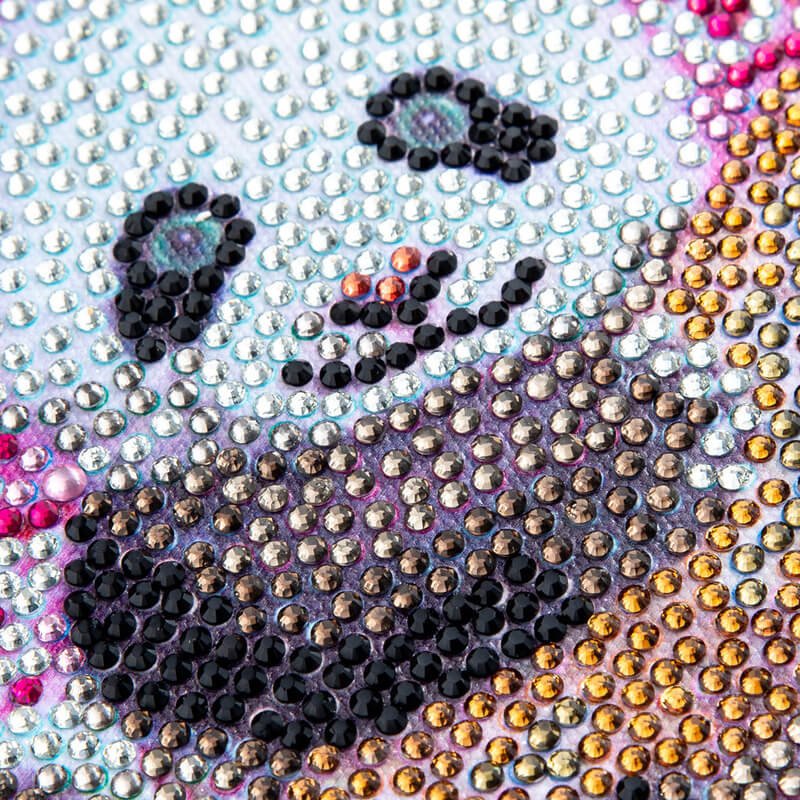 5D Diamond Painting Panda mit Strasssteinchen, Unique-Diamond
