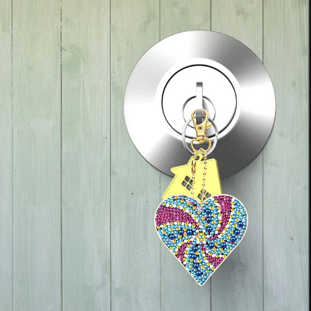 Diamond Painting Anhänger Herze 5st Set 1, Unique-Diamond