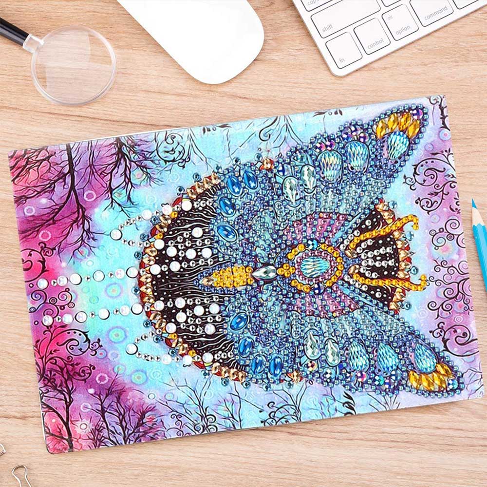 Diamond Painting Notizbuch Schmetterling, Unique-Diamond
