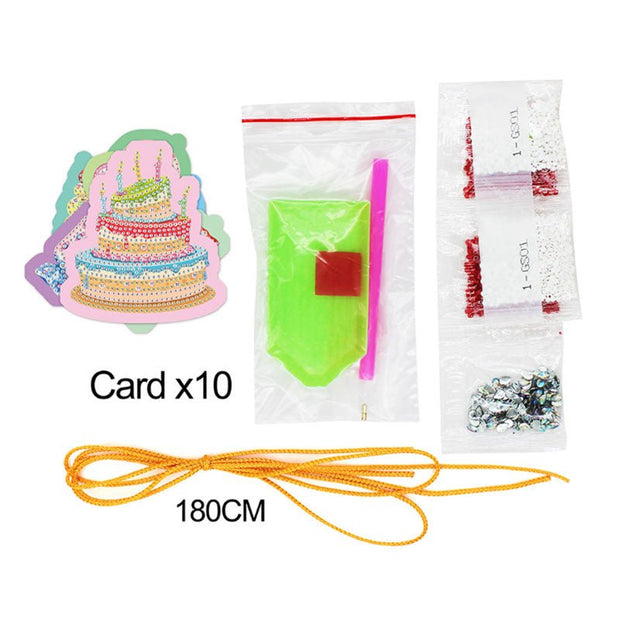 Diamond Painting Anhänger 10st Set - Unique-Diamond