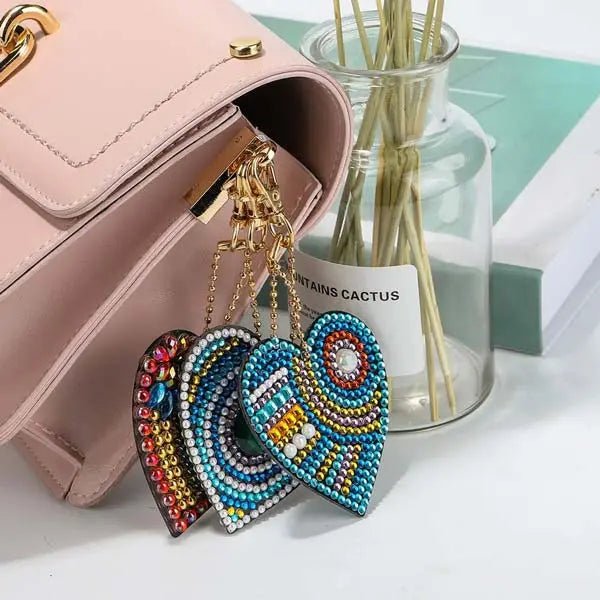 Diamond Painting Anhänger Herze 5st Set - Unique-Diamond