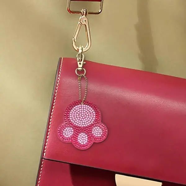 Diamond Painting Anhänger Hundepfoten 4st Set - Unique-Diamond