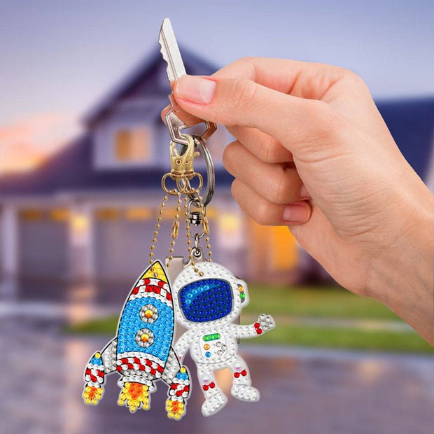 Diamond Painting Anhänger Raumfahrt 5st Set - Unique-Diamond