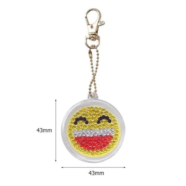 Diamond Painting Anhänger Smileys 5st Set - Unique-Diamond