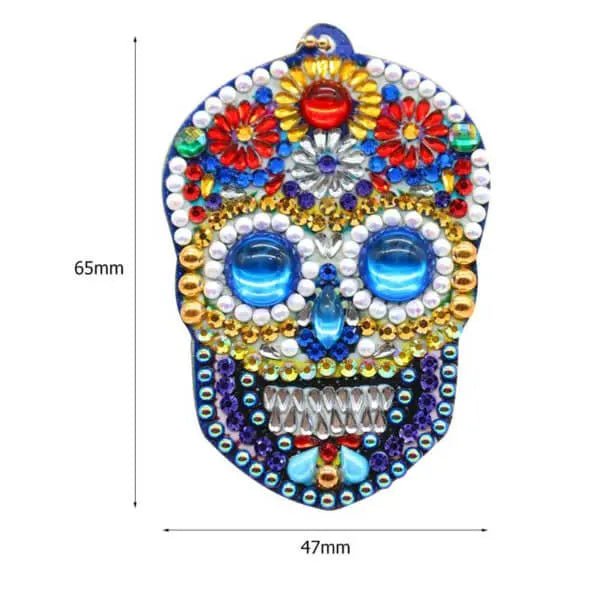 Diamond Painting Anhänger Totenkopf 4st Set - Unique-Diamond