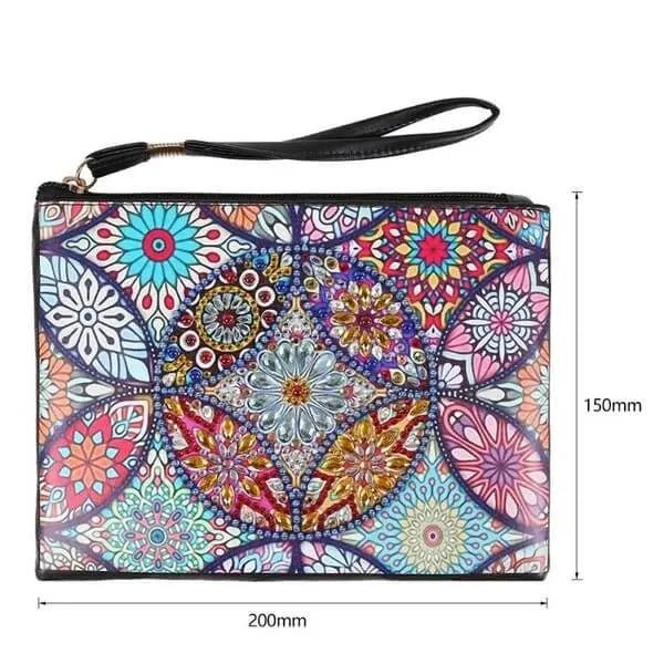Diamond Painting Handgelenktasche Blumen - Unique-Diamond