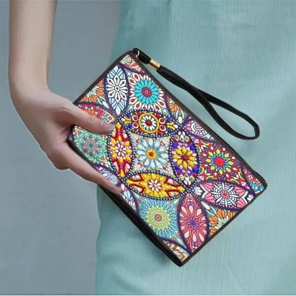 Diamond Painting Handgelenktasche Blumen - Unique-Diamond