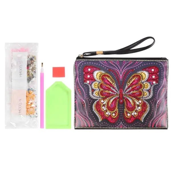 Diamond Painting Handgelenktasche Schmetterling - Unique-Diamond
