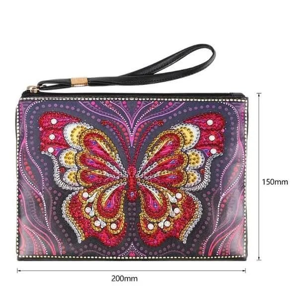 Diamond Painting Handgelenktasche Schmetterling - Unique-Diamond
