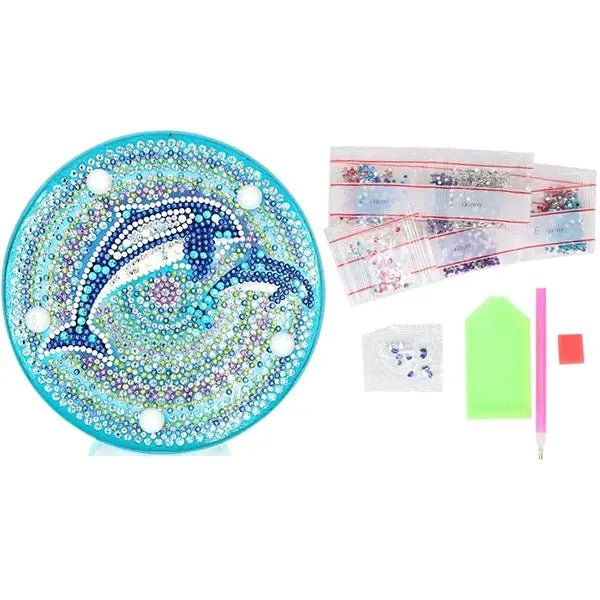 Diamond Painting LED Lampe Delfine - Unique-Diamond