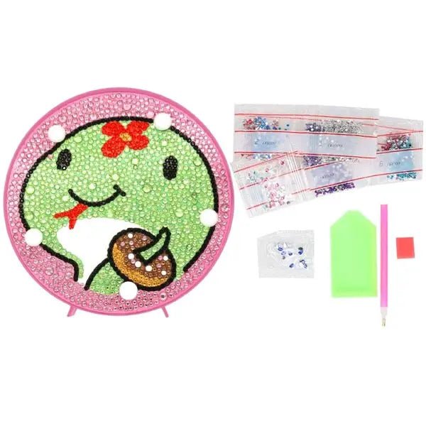 Diamond Painting LED Lampe Eidechse - Unique-Diamond