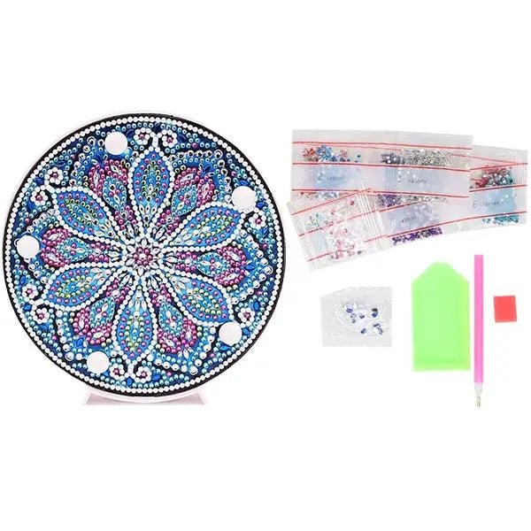 Diamond Painting LED Lampe Mandala Blume - Unique-Diamond