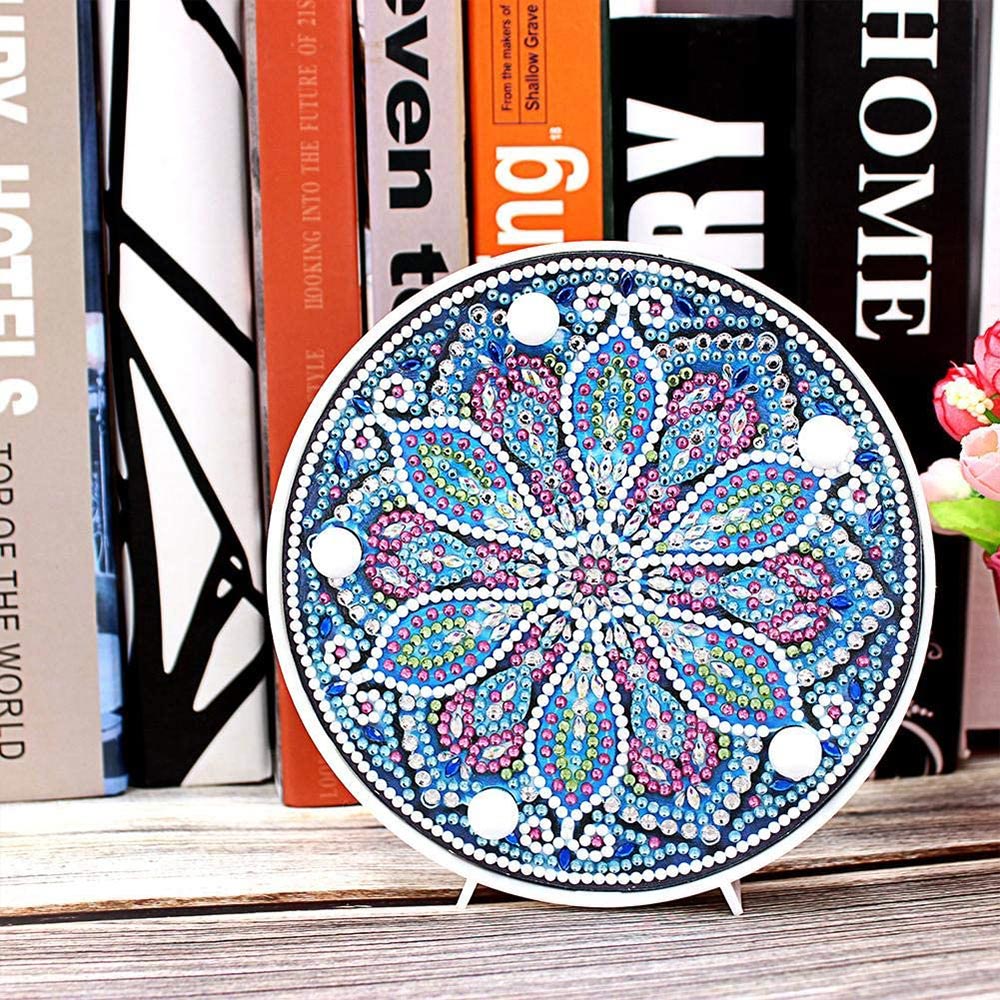 Diamond Painting LED Lampe Mandala Blume - Unique-Diamond