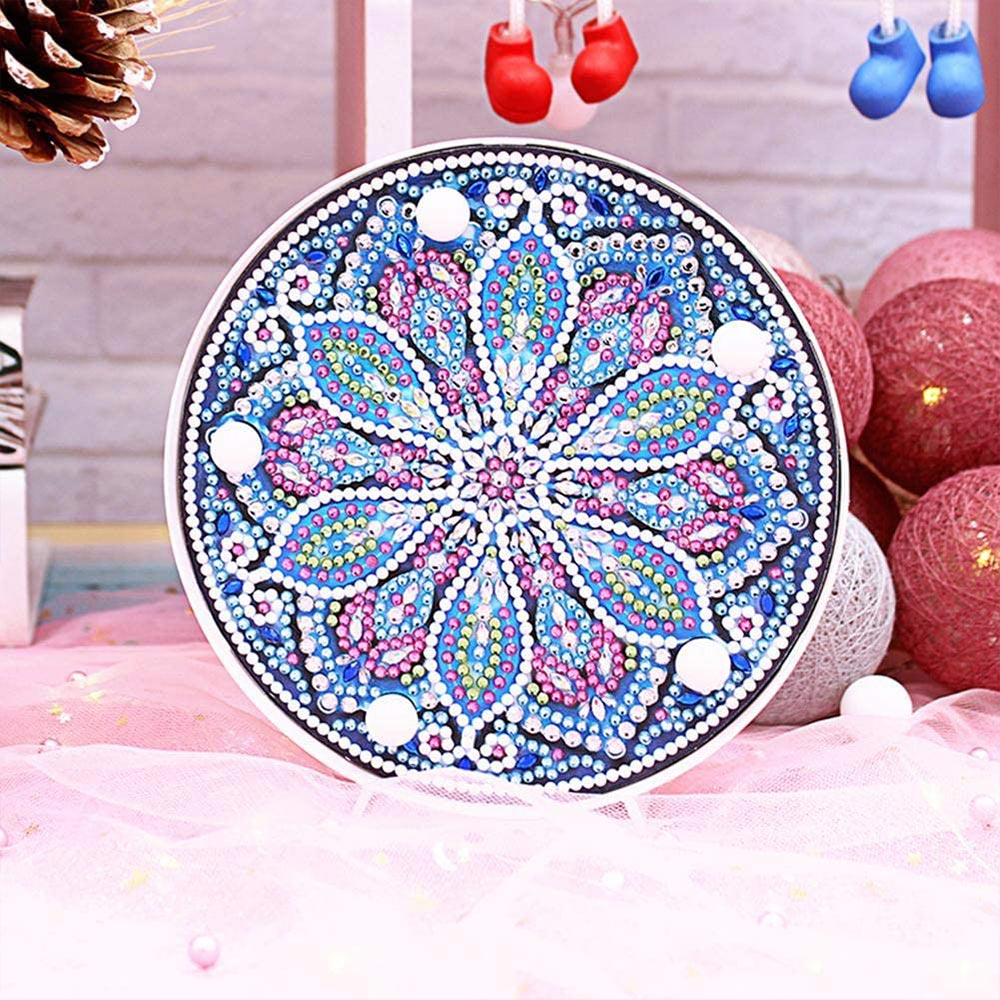Diamond Painting LED Lampe Mandala Blume - Unique-Diamond