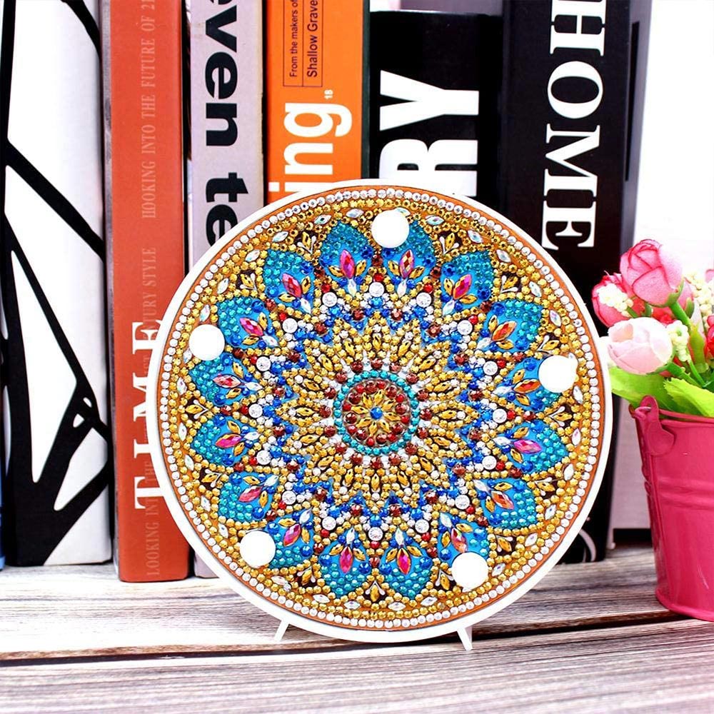Diamond Painting LED Lampe Mandala Stern - Unique-Diamond