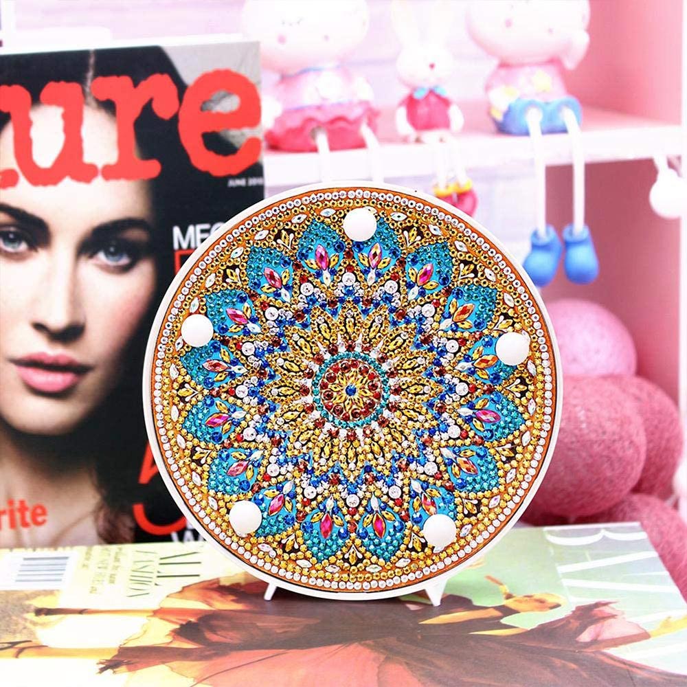Diamond Painting LED Lampe Mandala Stern - Unique-Diamond