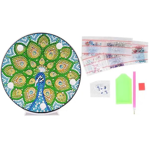 Diamond Painting LED Lampe Pfau - Unique-Diamond