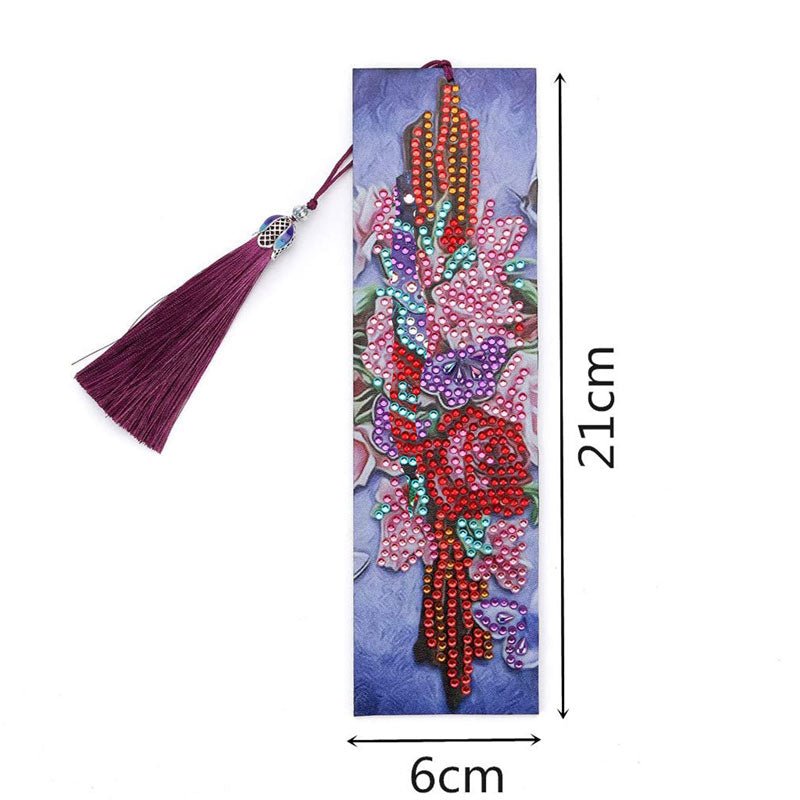 Diamond Painting Lesezeichen Blumenstrauß - Unique-Diamond