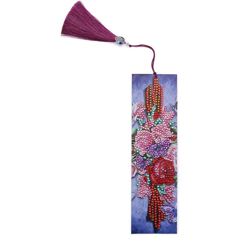 Diamond Painting Lesezeichen Blumenstrauß - Unique-Diamond