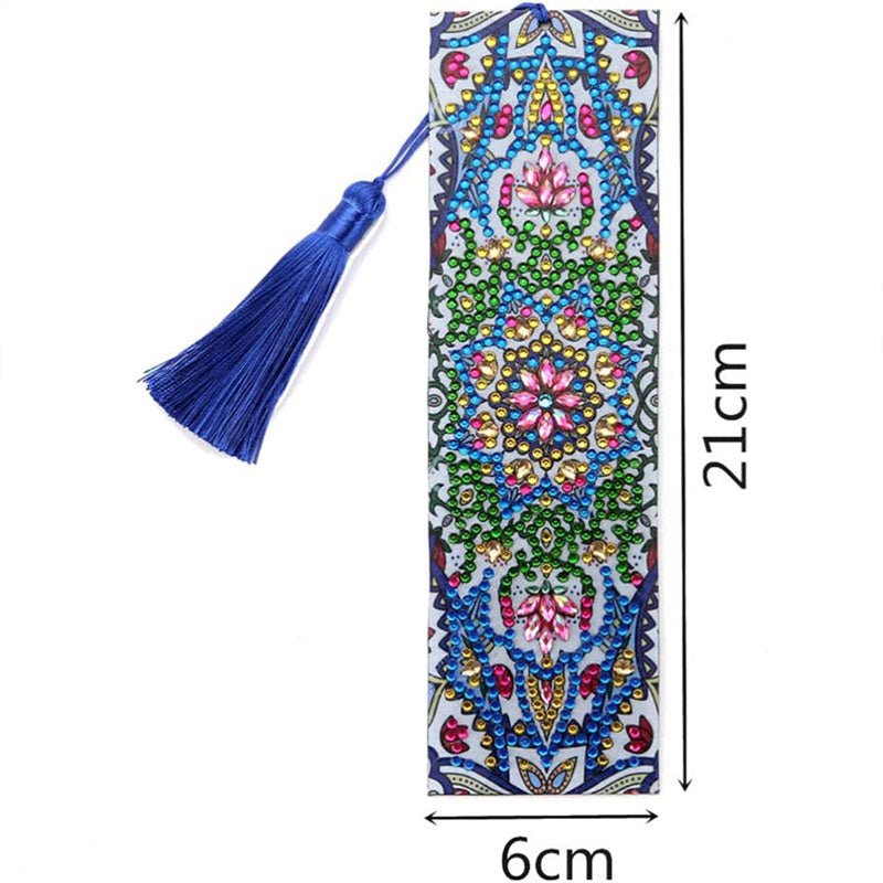 Diamond Painting Lesezeichen Mandala Blume - Unique-Diamond