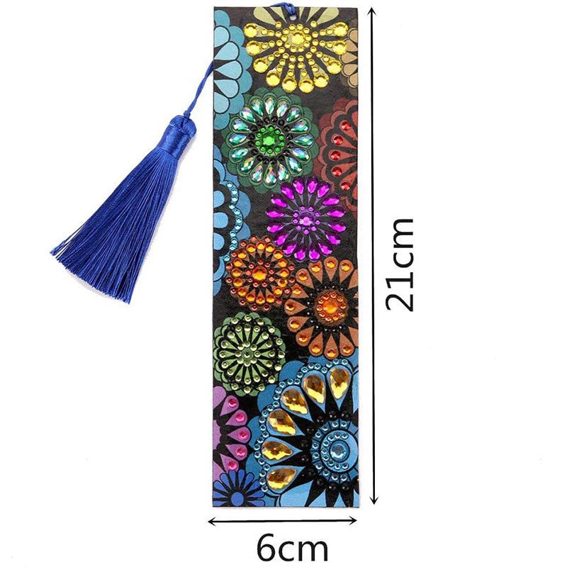 Diamond Painting Lesezeichen Mandala Blumen - Unique-Diamond