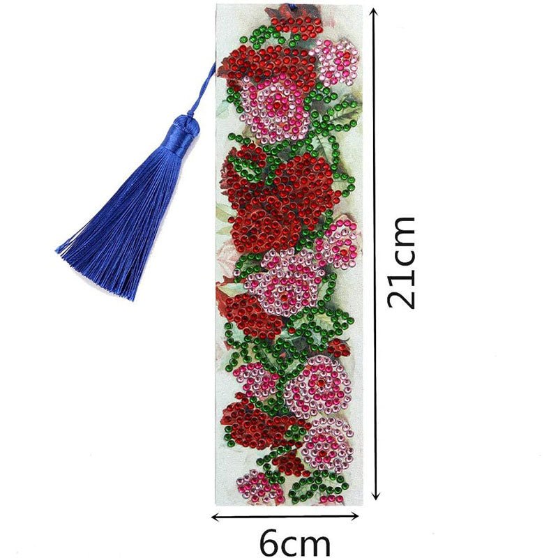 Diamond Painting Lesezeichen Rosen - Unique-Diamond